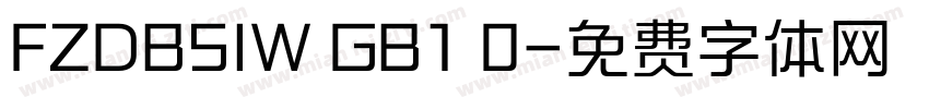 FZDBSIW GB1 0字体转换